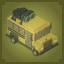 School bus turned war tank!