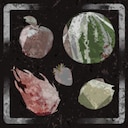 Apple, Watermelon, Lemon, Dragon Fruit