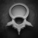 His bones in whispers