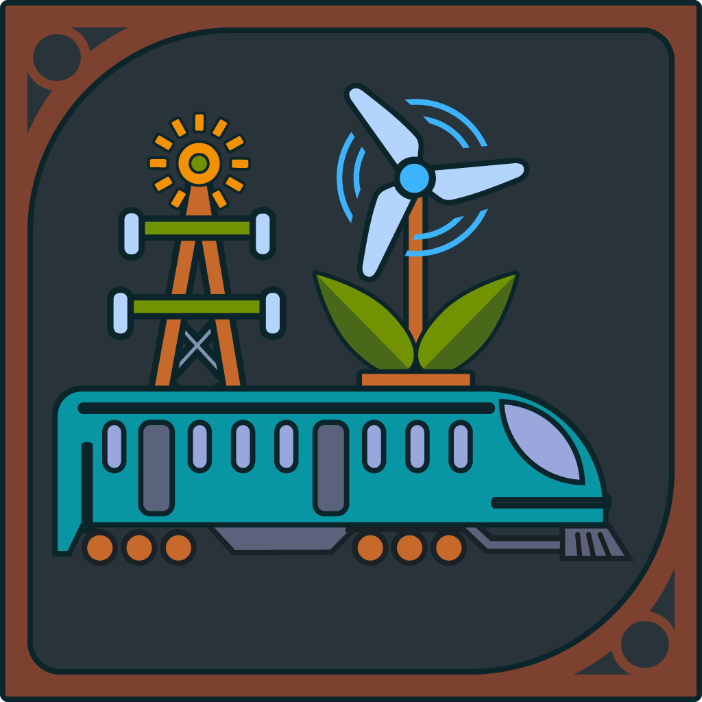 Osiągnięcie Green Energy w grze Train World
