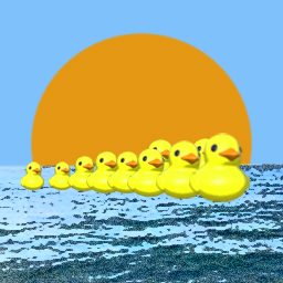 Logro Ducks adrift de Placid Plastic Duck Simulator