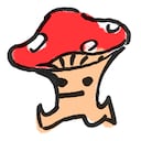 Red cap, White Stalk