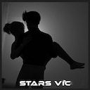 Watching the stars with Victoria.