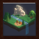 Cat Slide Tiles Cross the forest Achievement