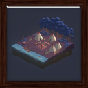 Cat Slide Tiles Cross the village Achievement